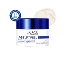 Uriage Age Lift Peel New Skin Night Cream με Υαλουρονικό οξύ και AHA 50ml