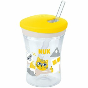 Nuk Action Cup Κίτρινο Εκπαιδευτικό Κύπελλο με Καλαμάκι 12+m 230ml