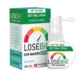 Losebig Stop Snacking Diet Oral Spray 30ml Mint Στοματικό Σπρέυ κατά της Λιγούρας