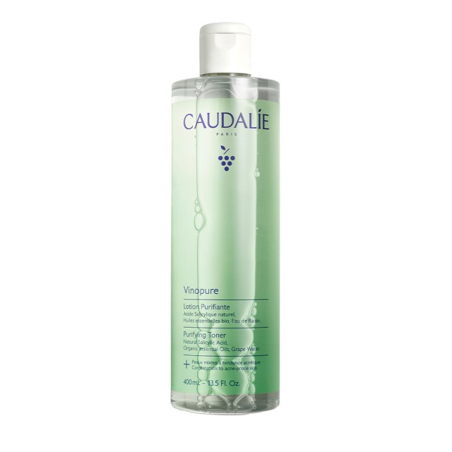 Caudalie Vinopure Purifying Toner Τονωτική Λοσιόν για Μικτές με Τάση Ακμής Επιδερμίδες 400ml