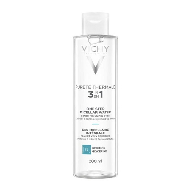 Vichy Purete Thermale 3in1 One Step Micellar Water Καθαριστικό Νερό Ντεμακιγιάζ για Ευαίσθητη Επιδερμίδα 200ml