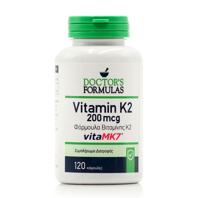Doctors Formulas Vitamin K2 Βιταμίνη K2 & Βιταμίνη C 120Tabs