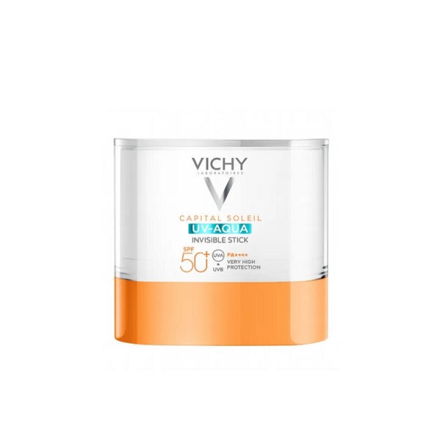 Vichy Capital Soleil UV Aqua Invisible Stick SPF50+ Αόρατο Αντηλιακό Στικ Πρόσωπο, Μάτια και Χείλη 10ml