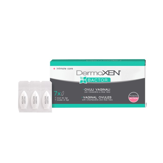 Dermoxen Bactor Vaginal Ovules Κολπικά Υπόθετα κατά της Κολπίτιδας 7τεμ