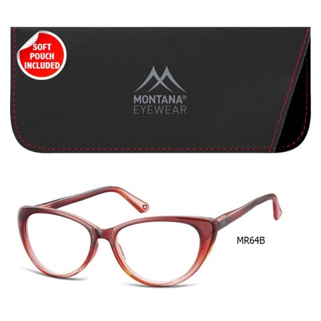 Montana Eyewear MR64B Γυαλιά Πρεσβυωπίας +2.00 Βαθμών,Κόκκινου Χρωματος