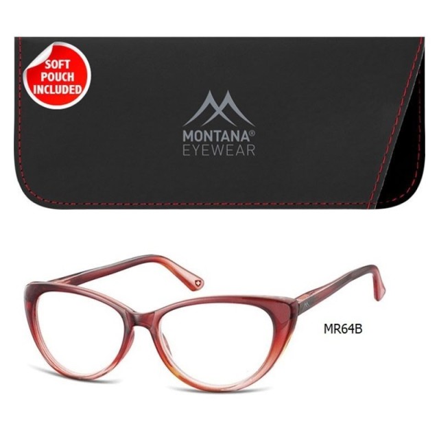 Montana Eyewear MR64B Γυαλιά Πρεσβυωπίας +3.00 Βαθμών,Κόκκινου Χρωματος