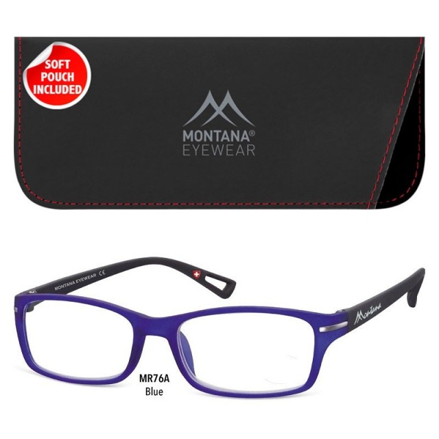 Montana Eyewear MR76A Γυαλιά Πρεσβυωπίας +3.50 Βαθμών, Χρωματος Μπλε-Μαύρο Ματ