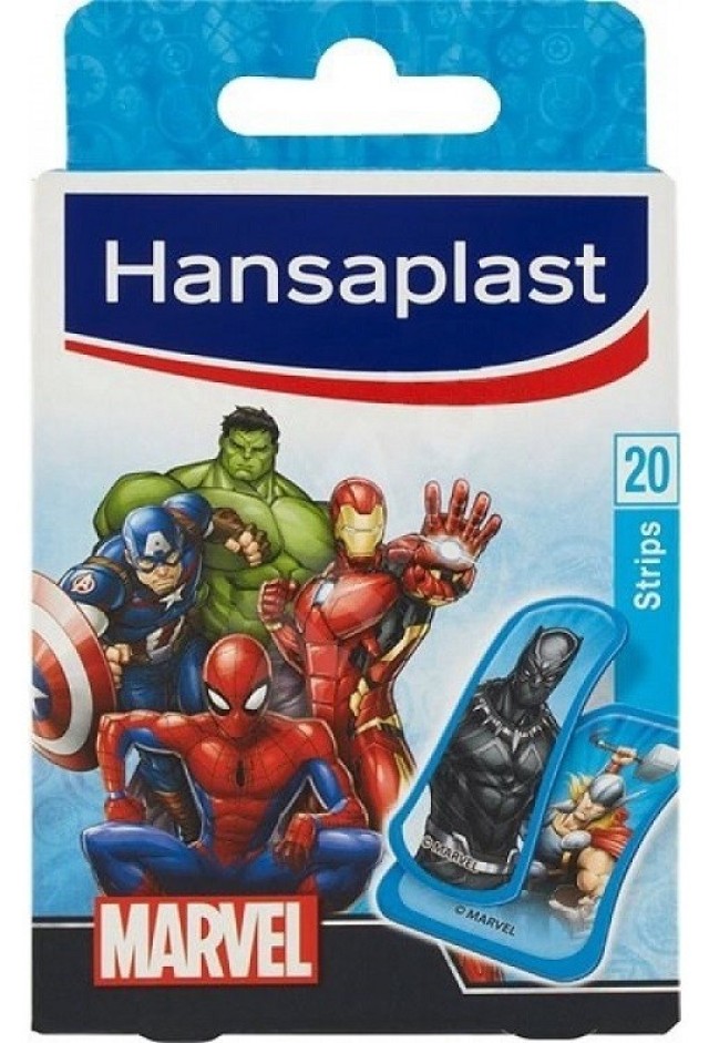 Hansaplast Παιδικά Strips Marvel Heroes 20τμχ