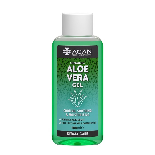 Agan Organic Aloe Vera Gel Βιολογικής Αλόης με Ενυδατική, Δροσιστική, Καταπραϋντική & Αναπλαστική Δράση 100ml