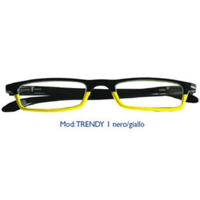 Espresso Occhiali Trendy 1 Γυαλιά Πρεσβυωπίας +1.00 Βαθμού, σε Κίτρινο/Μαύρο 1τεμ
