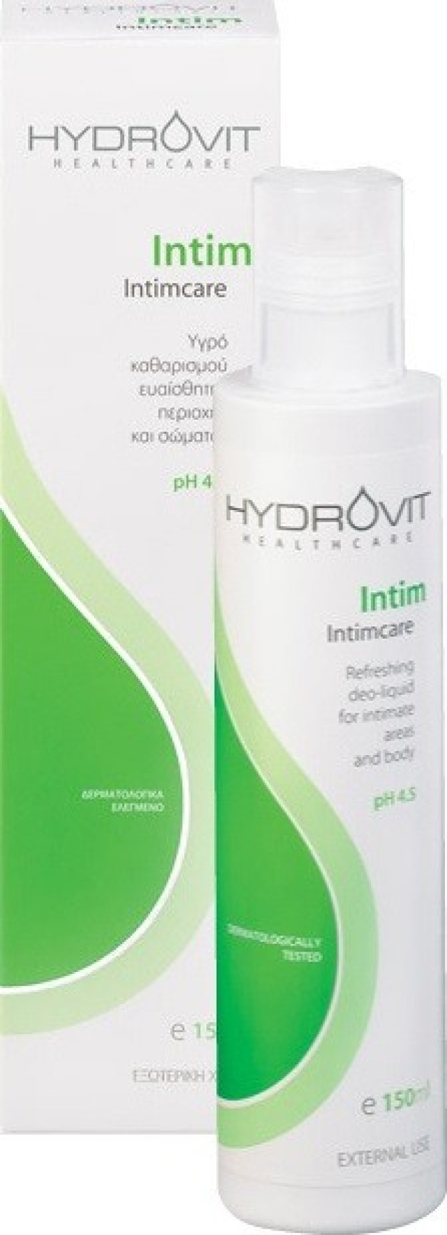 Hydrovit Intim Intimcare Soap pH 4.5 Υγρό Καθαρισμού της Ευαίσθητης Περιοχής & του Σώματος 150ml