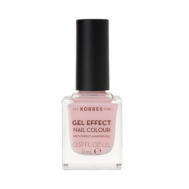 Korres Gel Effect Nail Colour 5 Candy Pink Βερνίκι Νυχιών με Αμυγδαλέλαιο 11ml