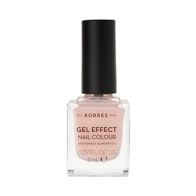 Korres Gel Effect Nail Colour 4 Peony Pink Βερνίκι Νυχιών με Αμυγδαλέλαιο 11ml