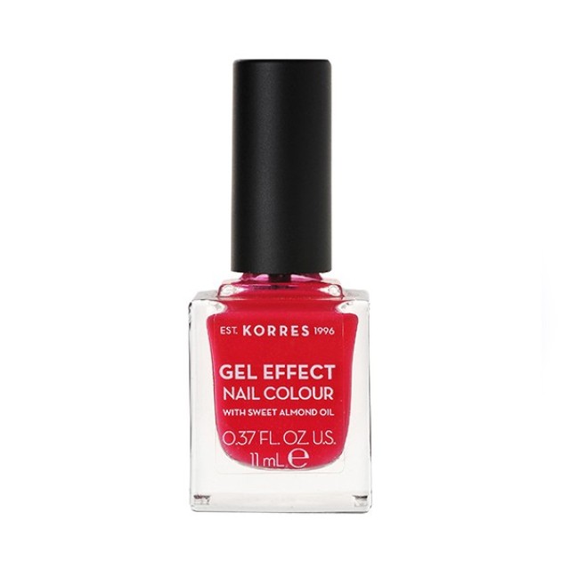 Korres Gel Effect Nail Colour Watermelon 19 Βερνίκι Νυχιών με Αμυγδαλέλαιο 11ml