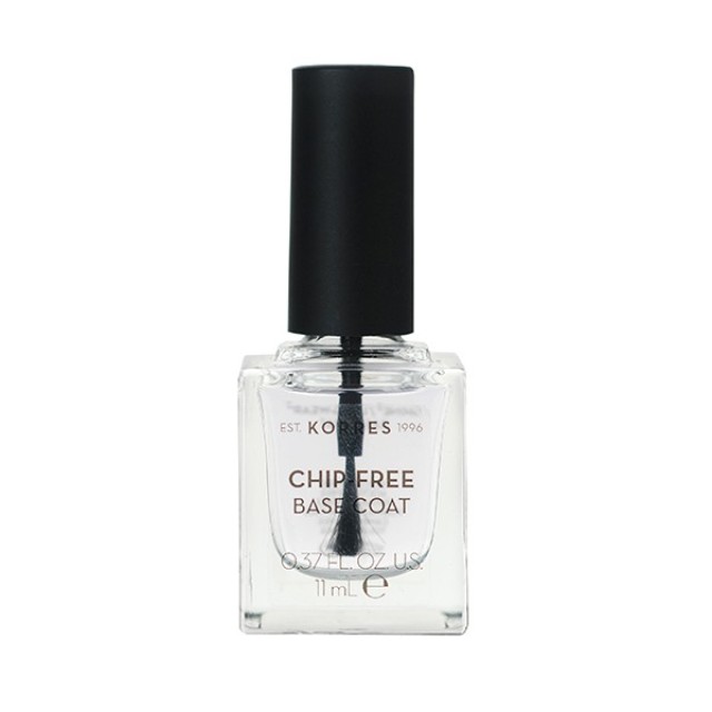 Korres Chip Free Base Coat Διάφανη Βάση Νυχιών με Αμυγδαλέλαιο 11ml