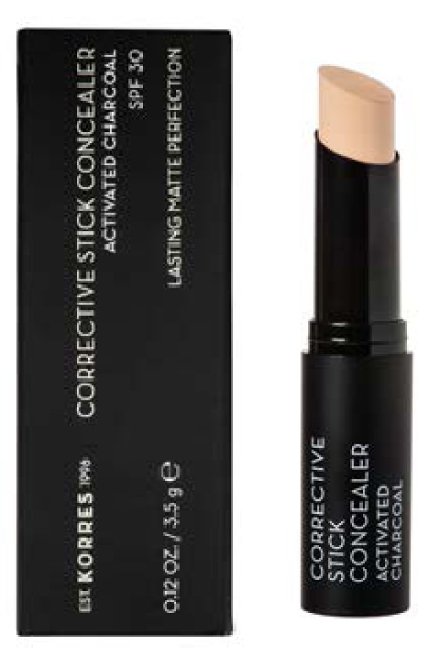 Korres Corrective Concealer SPF30 Διορθωτικό Concealer ACS3 με Ενεργό Άνθρακα Για την Κάλυψη των Ατελειών & Ματ Αποτέλεσμα 3.5g