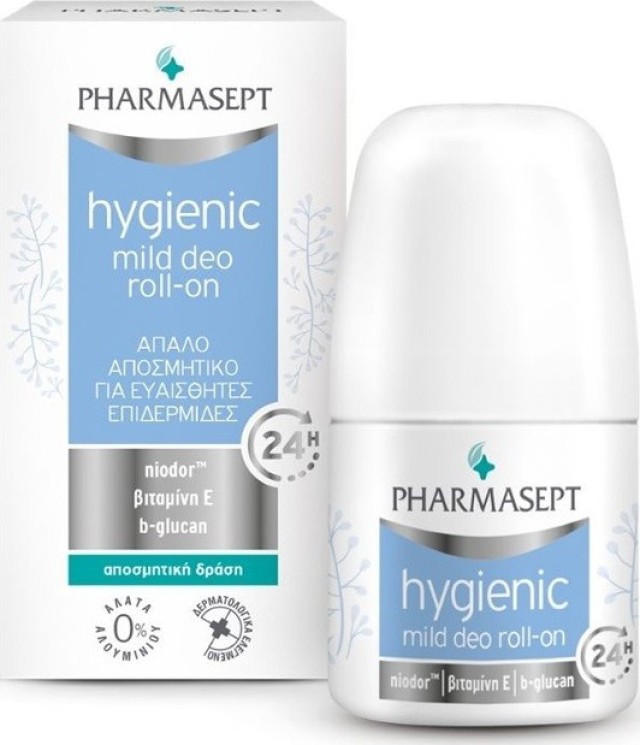 Pharmasept Hygienic Mild Deo 24h Roll-On Απαλό Αποσμητικό για Ευαίσθητες Επιδερμίδες 50ml