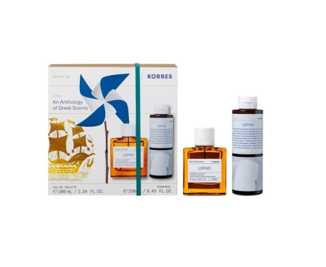 Korres Xmas Σετ Δώρου Lefko Eau de Toilette 50ml+ Αφρόλουτρο 250ml