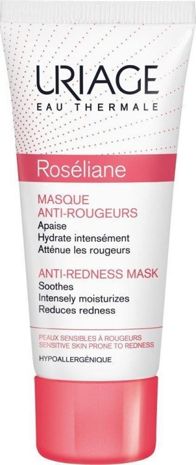 Uriage Roseliane Anti-Redness Mask Ενυδατική Μάσκα Προσώπου Κατά της Ερυθρότητας 40ml