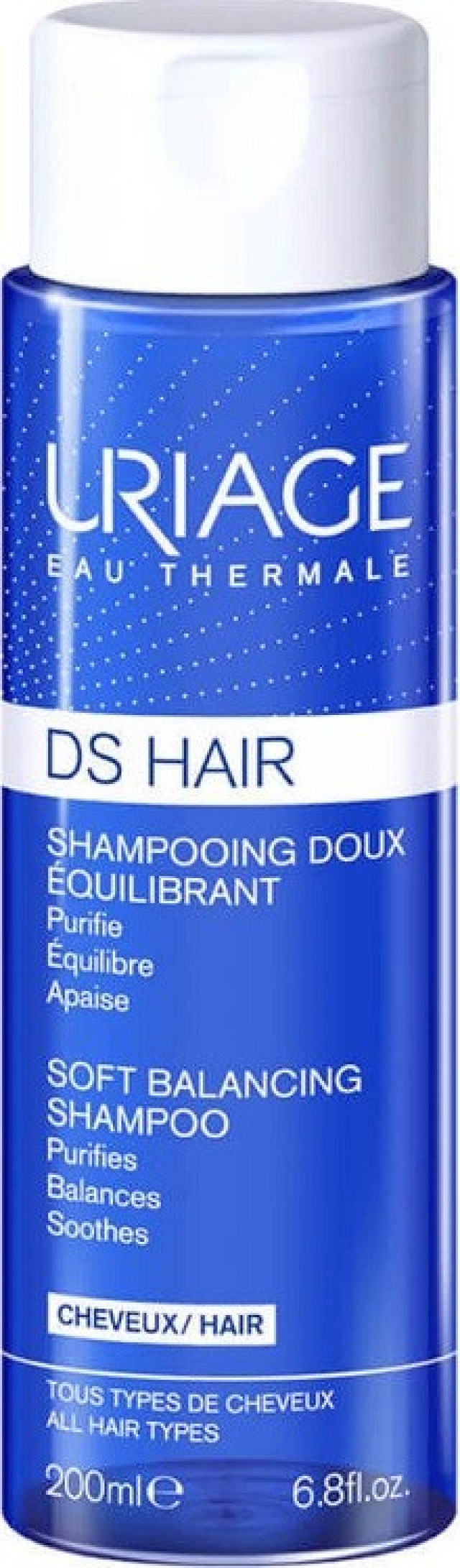 Uriage DS Hair Soft Balancing Shampoo Απαλό Σαμπουάν για Ευαίσθητο & Ερεθισμένο Δέρμα 200ml