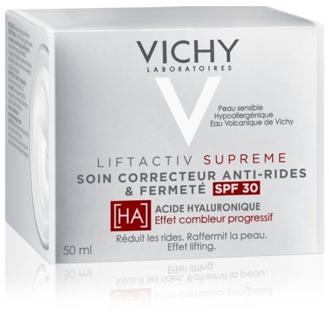 Vichy Liftactiv Supreme SPF30 Αντιγηραντική Κρέμα Προσώπου για Μείωση των Ρυτίδων, Σφριγηλή & Ανορθωμένη Επιδερμίδα 50ml