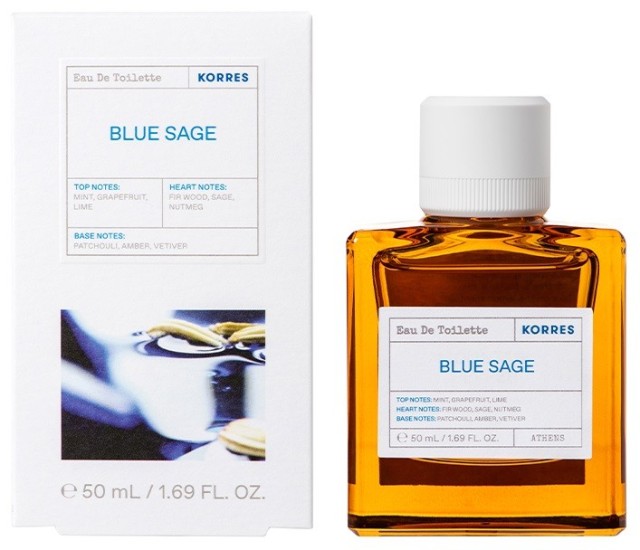 Korres Blue Sage Eau De Toilette Ανδρικό Άρωμα 50ml