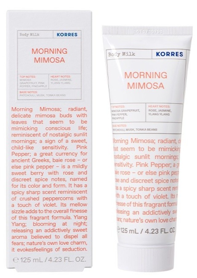 Korres Morning Mimosa Moisturizing Body Milk Γαλάκτωμα Σώματος 125ml