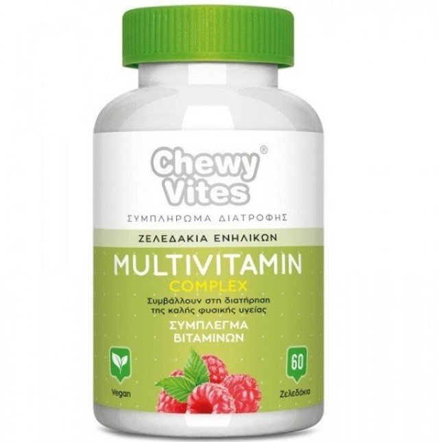 Vican Chewy Vites Adults Multivitamin Complex  Πολυβιταμίνη 60 Μασώμενα Ζελεδάκια