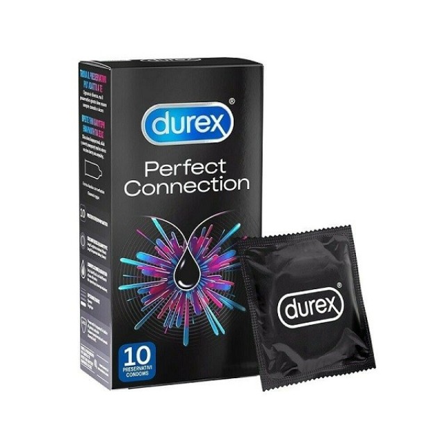 Durex Perfect Connection Extra Lubrication Προφυλακτικά 10 τεμ