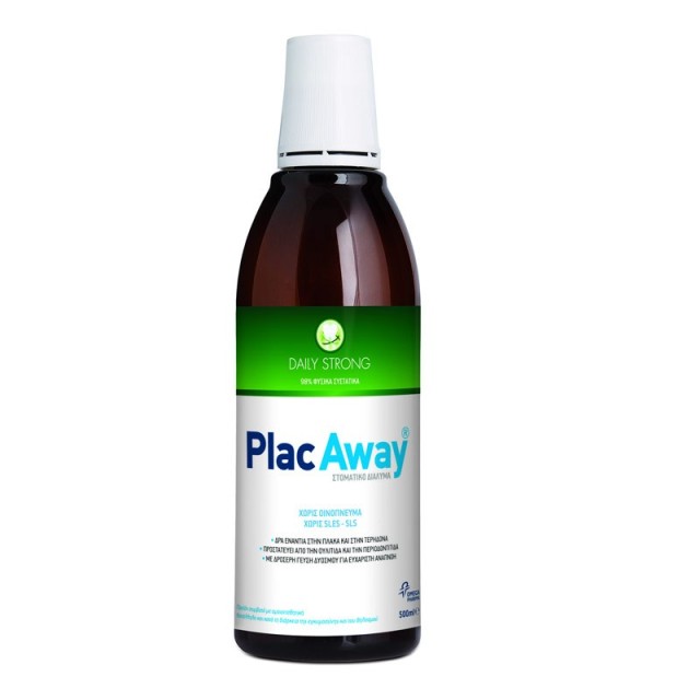 PlacAway Daily Strong Στοματικό Διάλυμα 500ml
