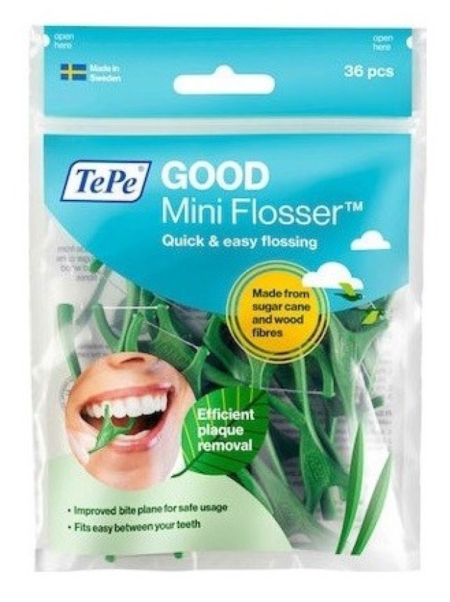 Tepe Mini Flossers Οδοντικό Νήμα με Λαβή 36τμχ