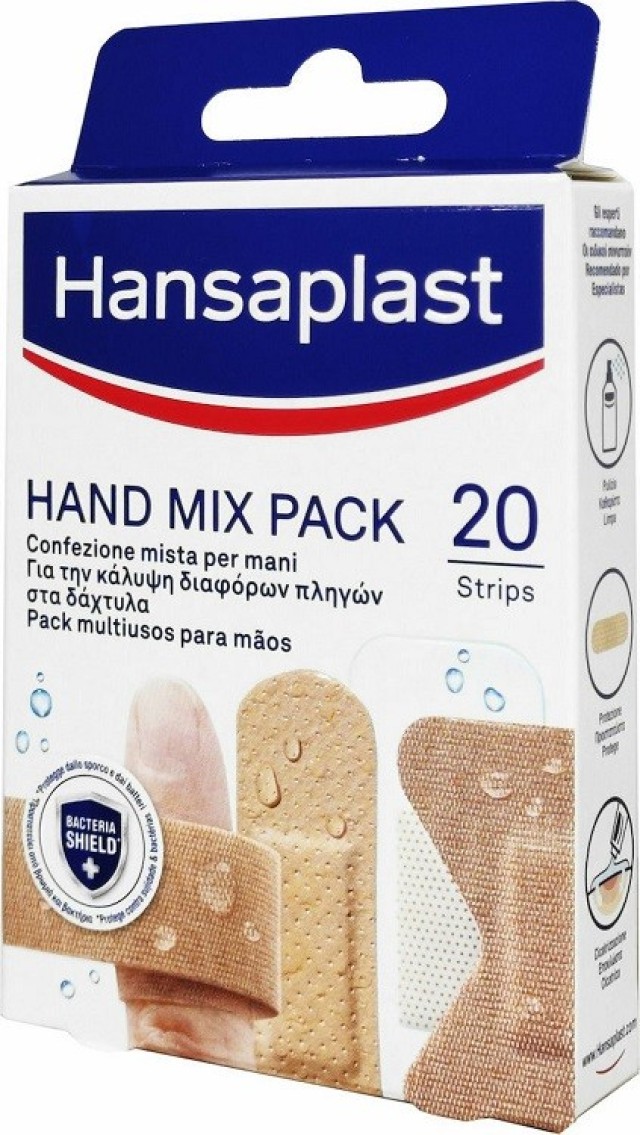 Hansaplast Hand Mix Pack Πακέτο Επιθεμάτων 20τμχ
