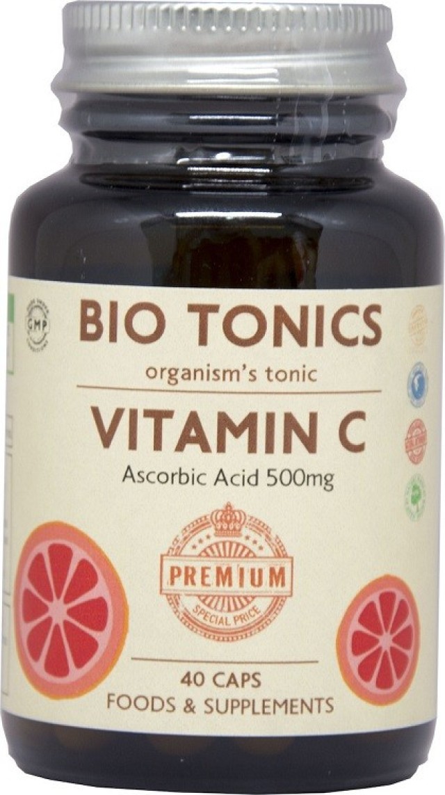 Bio Tonics Vitamin C Φυσικό Συμπλήρωμα Διατροφής 40caps