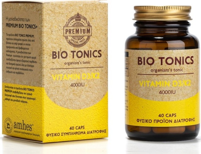 Bio Tonics Premium Vitamin D3/K2 4000IU 40caps