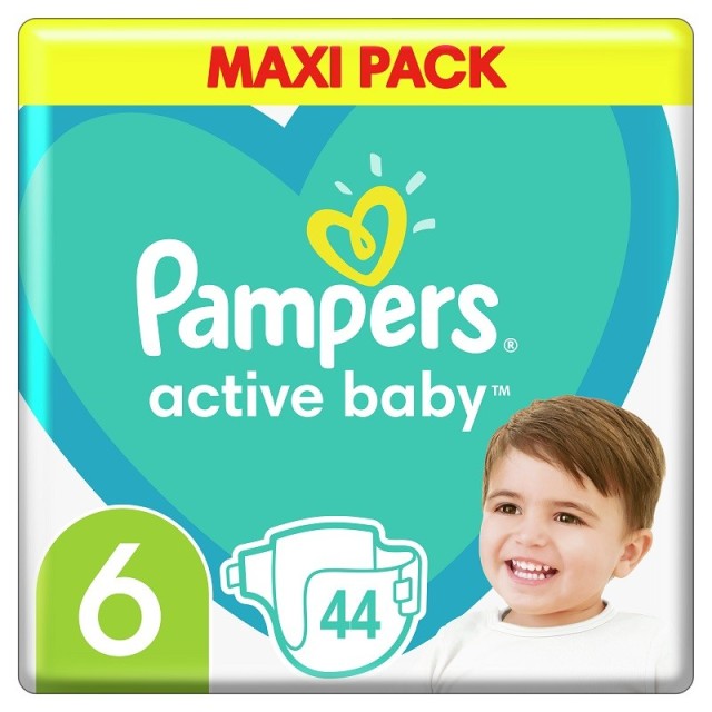 Pampers Active Baby Maxi No6 (13-18kg)  44τμχ