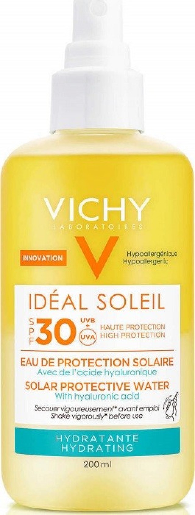Vichy Ideal Soleil Αντηλιακό Νερό Προστασίας για Ενυδάτωση spf30 200ml