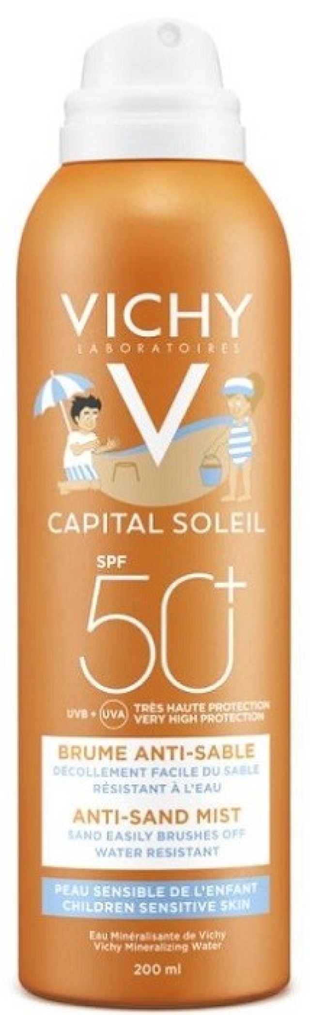 Vichy Capital Soleil Αντηλιακό Spray για Παιδιά spf50+ Κατά της Άμμου 200ml