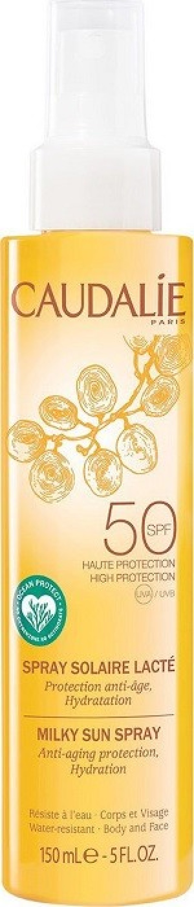 Caudalie Milky Sun Spf50+ Αντηλιακό Spray Για Πρόσωπο & Σώμα 150ml