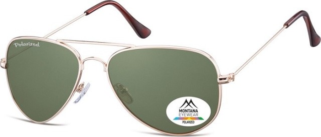 Montana Eyewear MP94E Polarized Γυαλιά Ηλίου Μεταλλικά με Μαύρους Φακούς 1τμχ