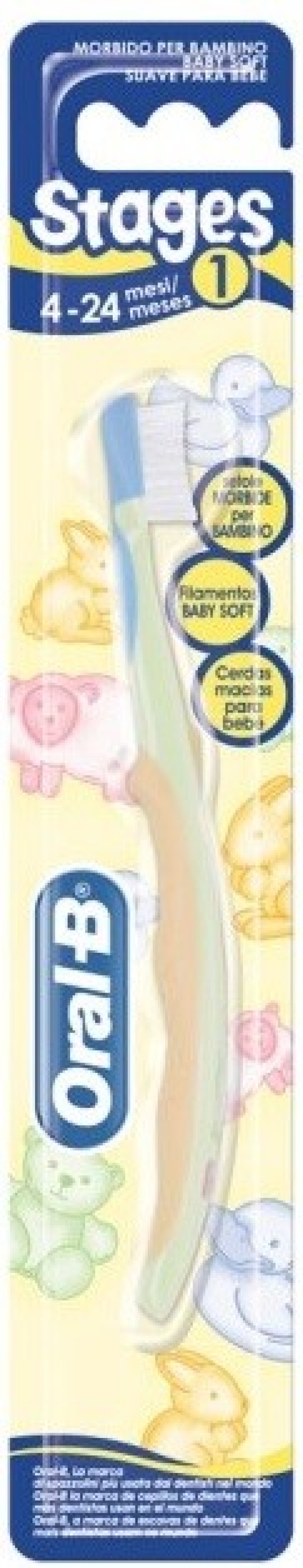 Oral-B Stages Οδοντόβουρτσα για Μωρά 4-24 Μηνών με το Winnie The Pooh Πράσινη