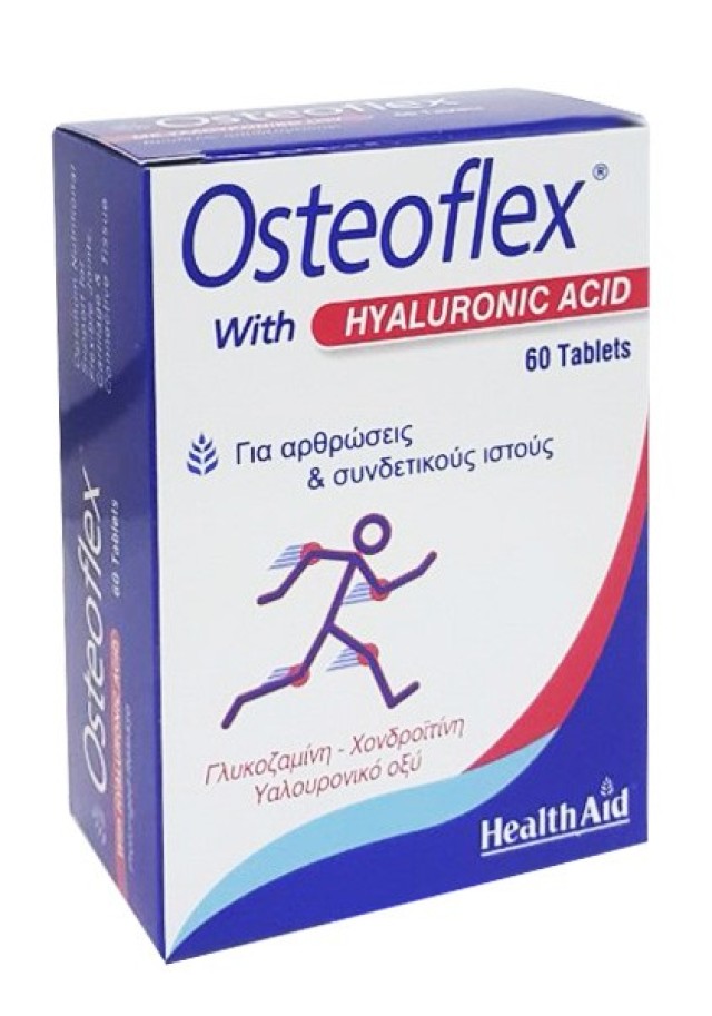 Health Aid Osteoflex Hyaluronic Συμπλήρωμα Διατροφής για Υγιείς Αρθρώσεις 60Tabs