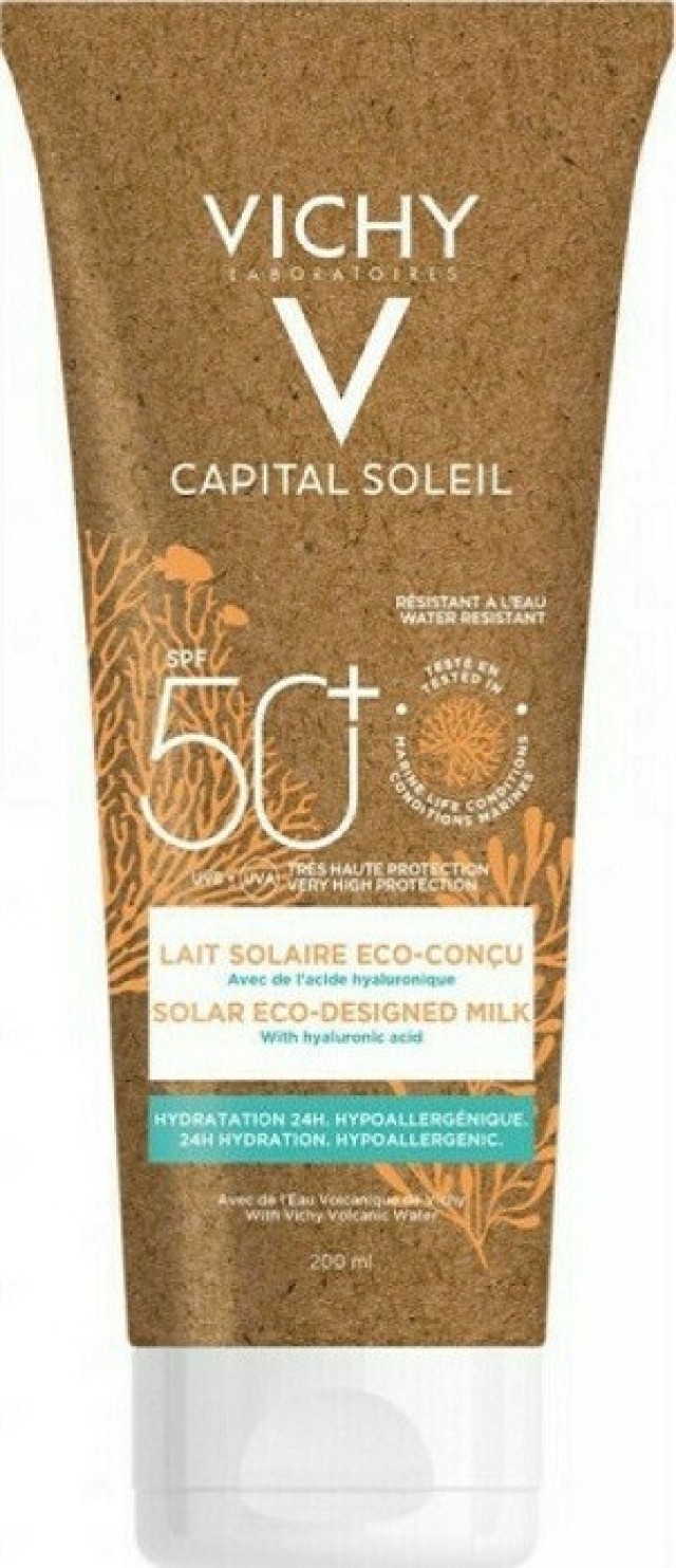 Vichy Capital Soleil Eco-Designed Milk spf50+ Αντηλιακό Γαλάκτωμα Προσώπου-Σώματος 200ml