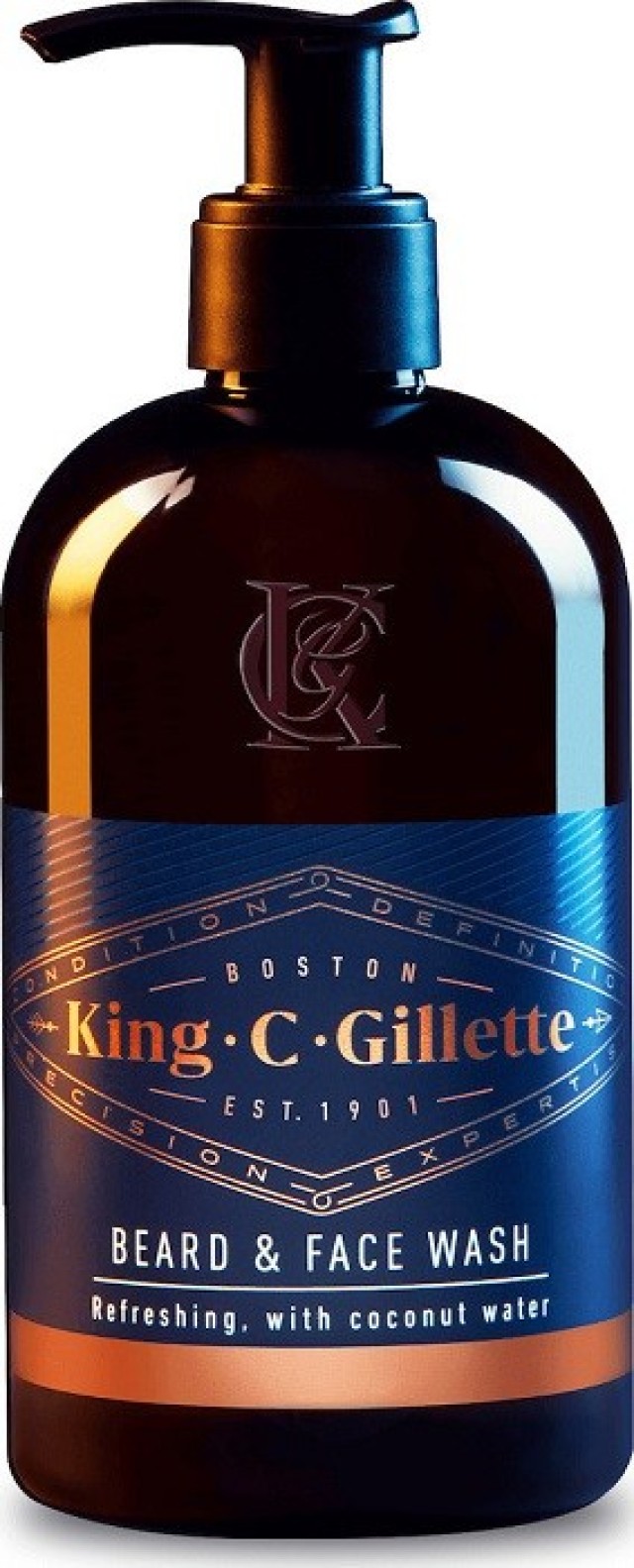 Gillette King C.Gillette Beard & Face Wash Gel Τζελ Καθαρισμού για Πρόσωπο & Γένια 350ml