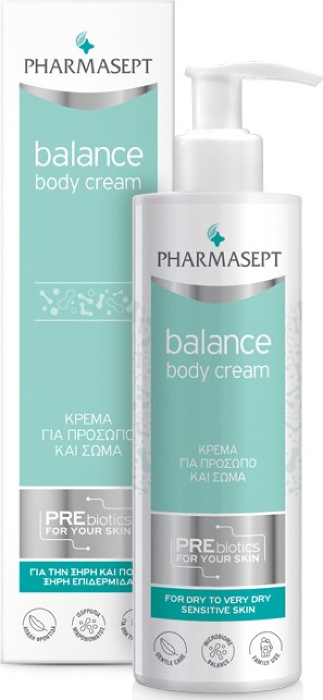 Pharmasept Balance Body Cream Κρέμα για Πρόσωπο και Σώμα για την Ξηρή και Ευαίσθητη Επιδερμίδα 250ml