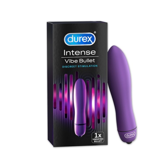 Durex Intense Vibe Bullet Διακριτικός Αδιάβροχος Δονητής 1τεμ