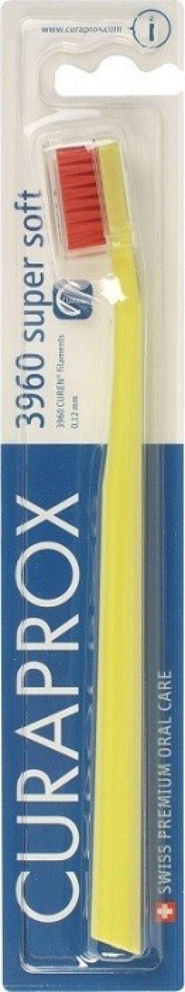 Curaprox CS 3960 Super Soft Οδοντόβουρτσα Κίτρινο-Κόκκινο 1τμχ