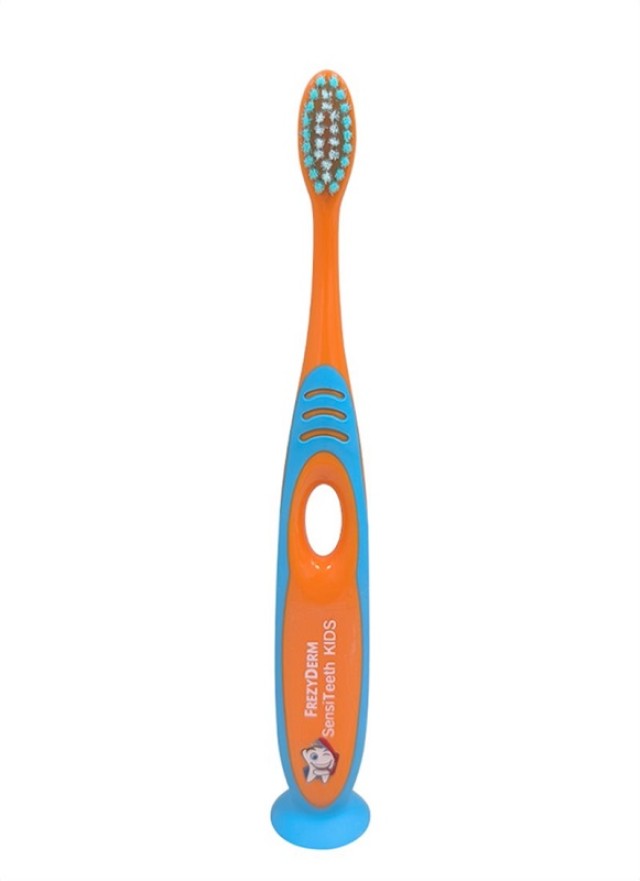 Frezyderm Sensiteeth Kids Toothbrush Soft Μαλακή Οδοντόβουρτσα για 7+ Eτών Πορτοκαλί 1τμχ