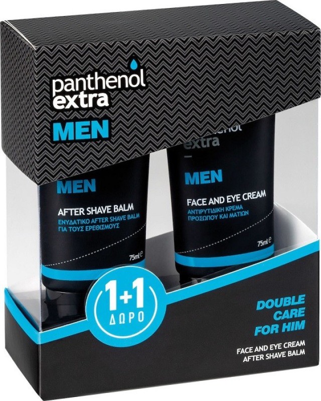 Panthenol Extra Men Promo After Shave Balm 75ml & Face and Eye Cream 75ml