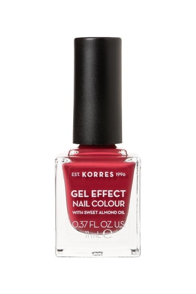 Korres Gel Effect Nail Colour 52 Eternity Red Rose Βερνίκι Νυχιών με Αμυγδαλέλαιο 11ml