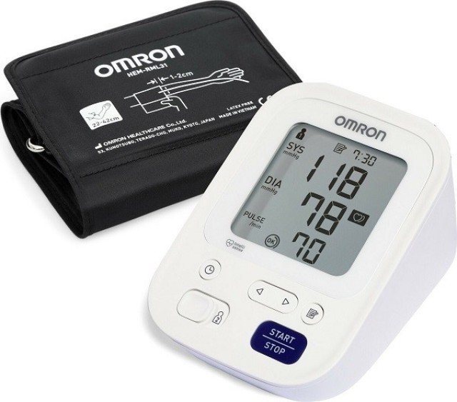 Omron M3 HEM-7154-Ε Υπεραυτόματο Πιεσόμετρο Μπράτσου 1τμχ